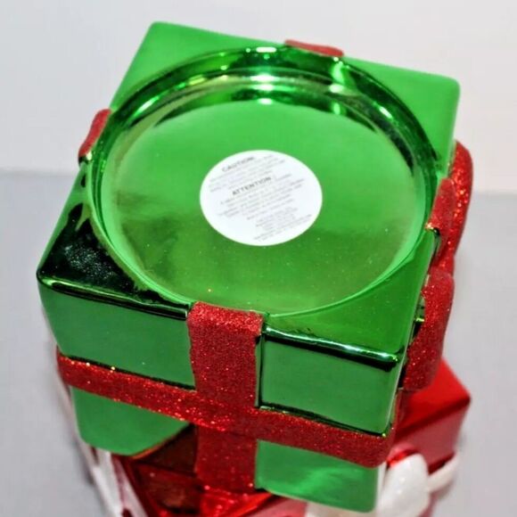 Bath & Body Works STACKED PRESENTS 3 Wick Candle Pedestal Holder Metallic NEW - Picture 10 of 16